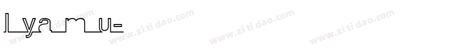 I ya m u字体转换